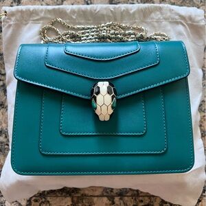 BVLGARI Small Serpenti Leather Crossbody Bag